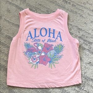 wonder nation Pink 'Aloha State of Mind' Tropical Graphic Tank